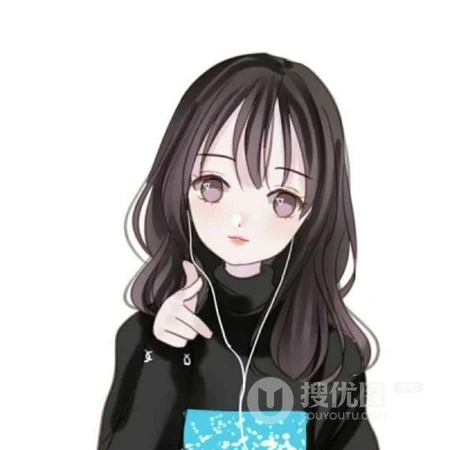 适合女生，一看就喜欢的手绘卡通动漫女生头像，多款清新可爱动人女生头像图片