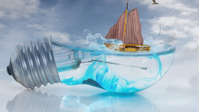 水的创意，以水为主题，和其他物体相融合的极简创意壁纸美图