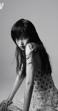 阚清子微博晒酷美个性，时尚，非主流，湿发遮眼杂志写真美照