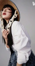 阚清子微博晒酷美个性，时尚，非主流，湿发遮眼杂志写真美照