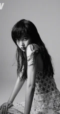 阚清子微博晒酷美个性，时尚，非主流，湿发遮眼杂志写真美照