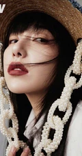 阚清子微博晒酷美个性，时尚，非主流，湿发遮眼杂志写真美照