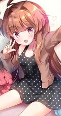 清凉的感觉，短裙，线条感，高筒袜动漫二次元少女插画图片真好看！
