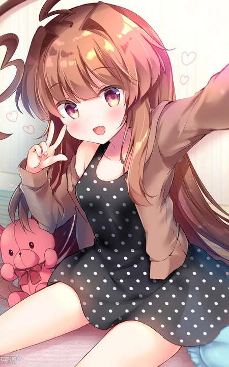 清凉的感觉，短裙，线条感，高筒袜动漫二次元少女插画图片真好看！