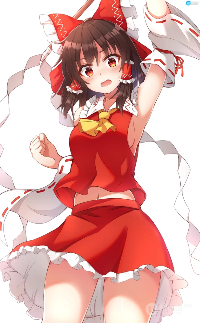 清凉的感觉，短裙，线条感，高筒袜动漫二次元少女插画图片真好看！