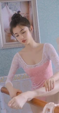 芭蕾舞女孩的一天，练习室里挥汗如雨的绝美紧身衣少女运动写真美图