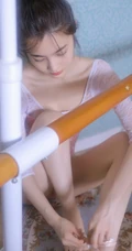 芭蕾舞女孩的一天，练习室里挥汗如雨的绝美紧身衣少女运动写真美图