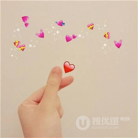 告白，表白头像，用手比划爱你的形状，与众不同的爱情表白头像图片