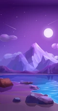 炫彩创意空间绘画和个性风景插画手机壁纸推荐