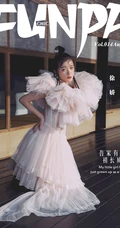 徐娇自创汉元素品牌复古风装扮杂志写真图片