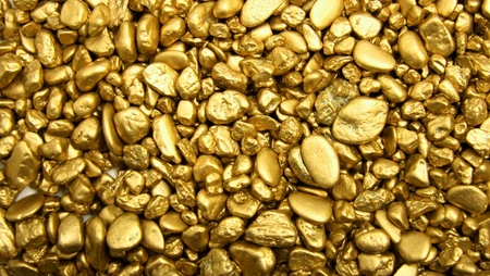 金灿灿的金豆桌面壁纸，土豪专用