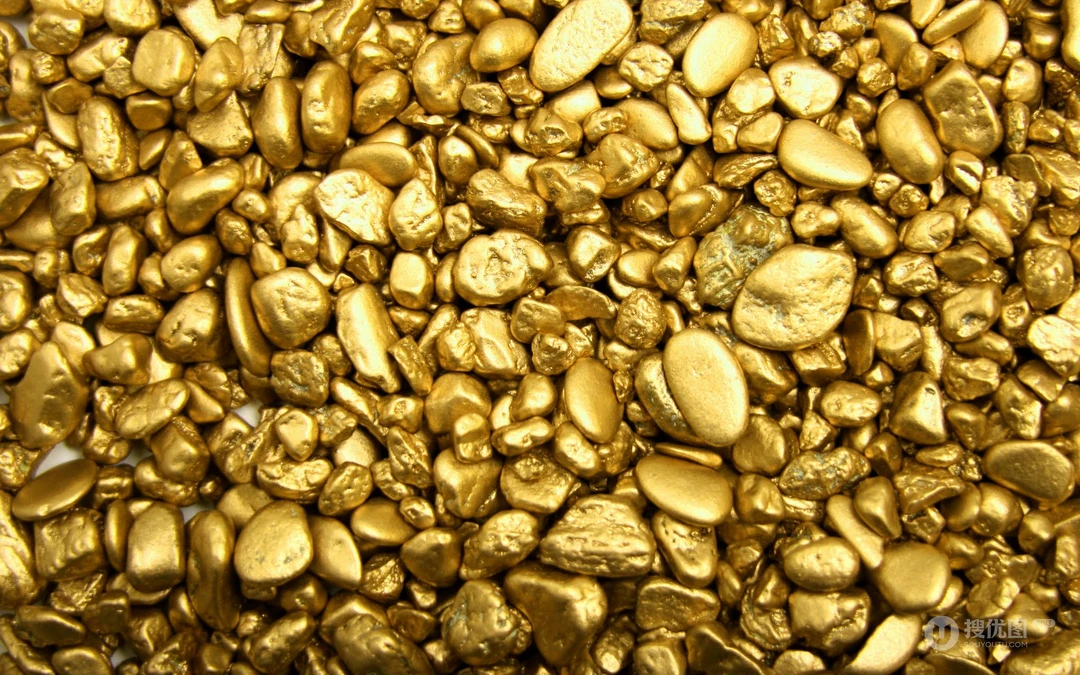 金灿灿的金豆桌面壁纸，土豪专用