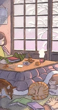 乡间小女孩水彩画，清新好看的乡间美景和小女孩水彩画图片