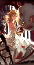 超美婚纱装，新娘装二次元动漫女生插画图片（p站画师作品）