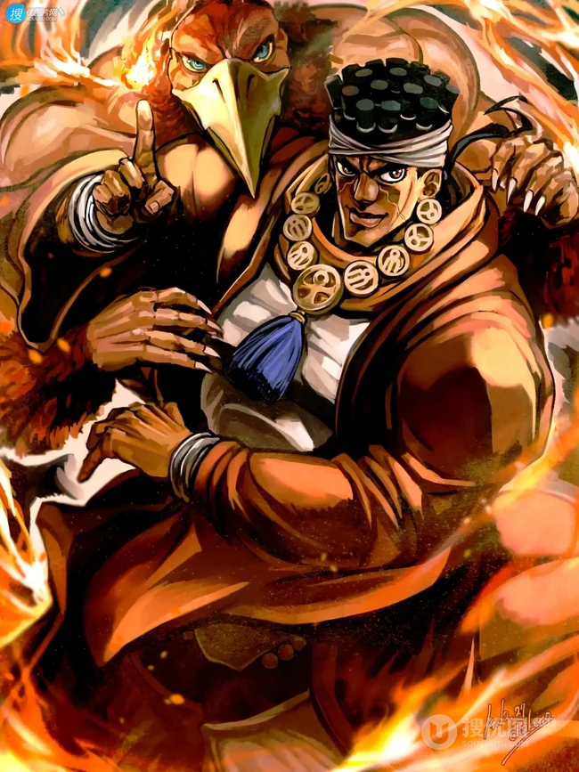 日本漫画《JOJO的奇妙冒险》精选动漫人物高清插画图片图集