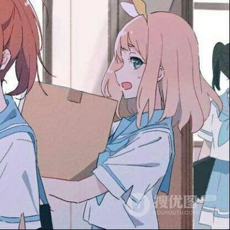 一人一张配对动漫女生闺蜜头像，可爱好看的学生制服装闺蜜两人头像图片