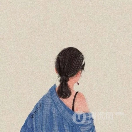 超好看的卡通动漫女生背影，2020时尚女生，女孩，女人唯美背影头像图片
