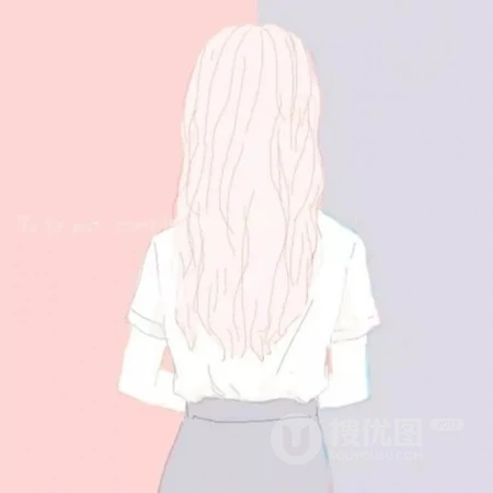 超好看的卡通动漫女生背影，2020时尚女生，女孩，女人唯美背影头像图片
