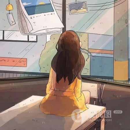 超好看的卡通动漫女生背影，2020时尚女生，女孩，女人唯美背影头像图片