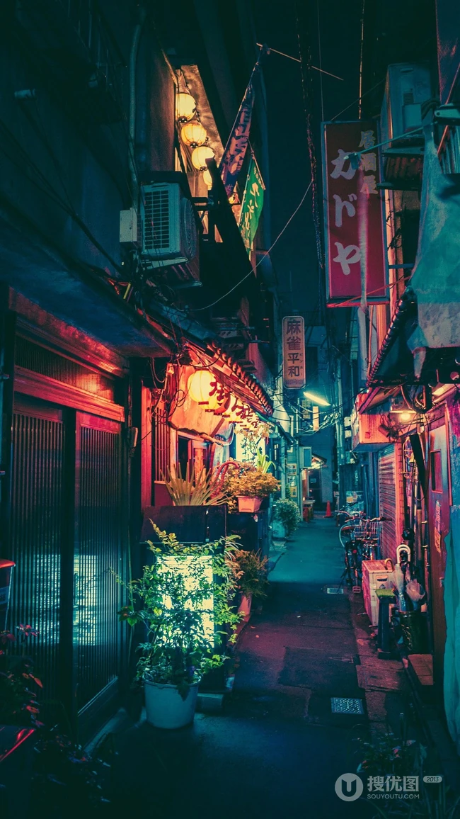 雨后的城市小巷超唯美摄影的手机桌面壁纸推荐