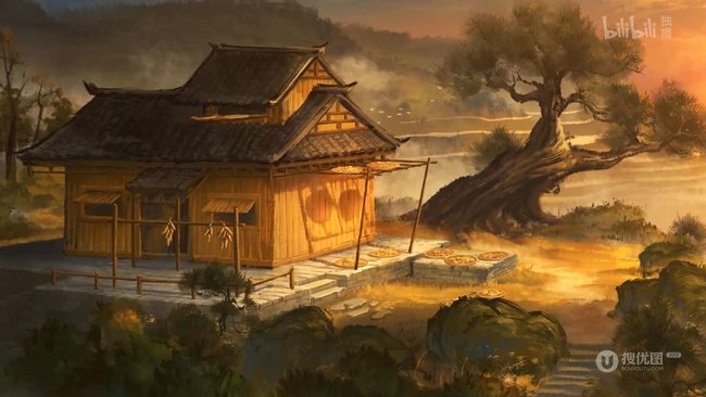 网络动画《雾山五行》唯美古风场景，人物剧照图片