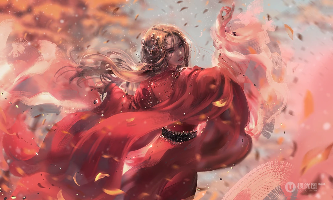 看了能摄入心灵的动漫唯美少女插画桌面壁纸图片