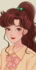 纯手绘的可爱，时尚，复古，魅力女生插画美图半身照