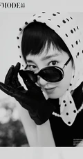 王丽坤时尚复古风写真杂志美照，仿佛回到了80年代