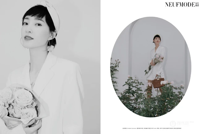 王丽坤时尚复古风写真杂志美照，仿佛回到了80年代