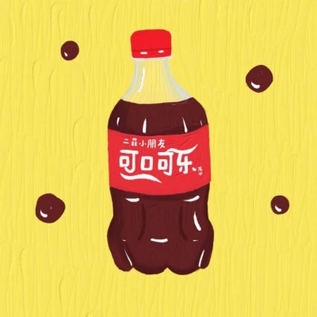 可爱的手绘卡通碳酸饮料，饮品头像图片