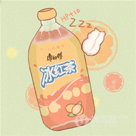 可爱的手绘卡通碳酸饮料，饮品头像图片