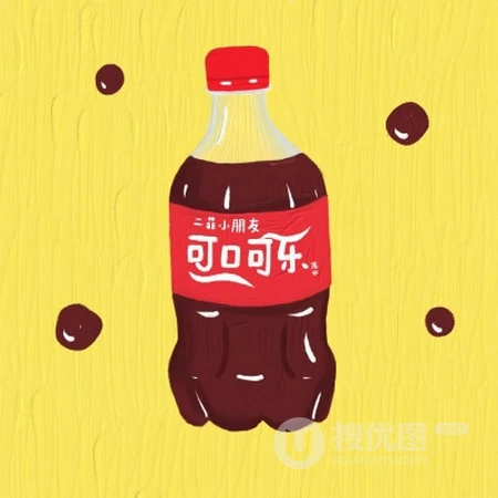 可爱的手绘卡通碳酸饮料，饮品头像图片