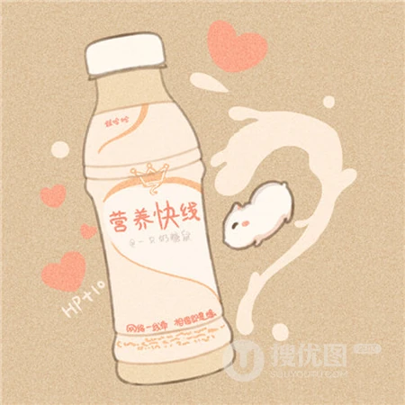 可爱的手绘卡通碳酸饮料，饮品头像图片