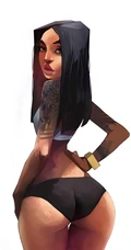 欧美风格的女超人等各式动漫女生插画手机壁纸