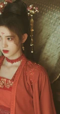 鞠婧祎图片，鞠婧祎《漂亮书生》高清唯美古装红衣剧照