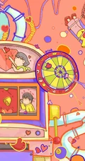 缤纷色彩，用色大胆的创意卡通插画背景图片