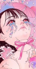 天马行空的创意手绘少女，以粉色系为主的高清手绘动漫少女背景图片