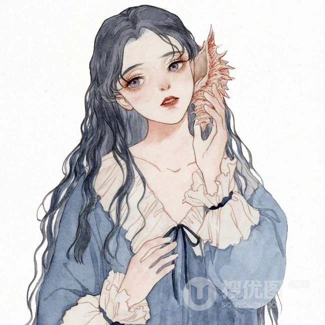 天马行空的创意手绘少女，以粉色系为主的高清手绘动漫少女背景图片