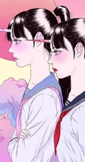 天马行空的创意手绘少女，以粉色系为主的高清手绘动漫少女背景图片