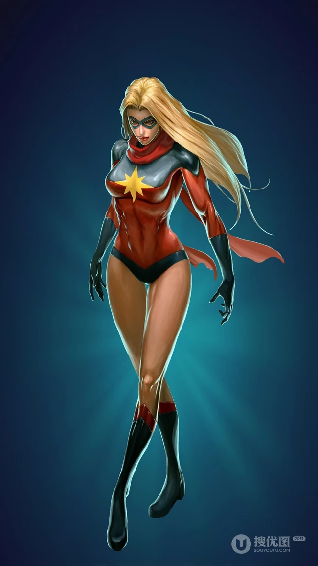 帅气美女超级英雄3D动漫形象高清手机壁纸合集