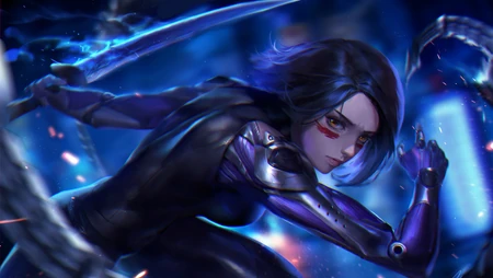 最帅3D影视女角色"战斗天使阿丽塔"桌面壁纸