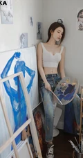 牛奶般的肌肤，线条感，纤细线条，超高颜值绝美小姐姐周麟嘉超高清写真图集
