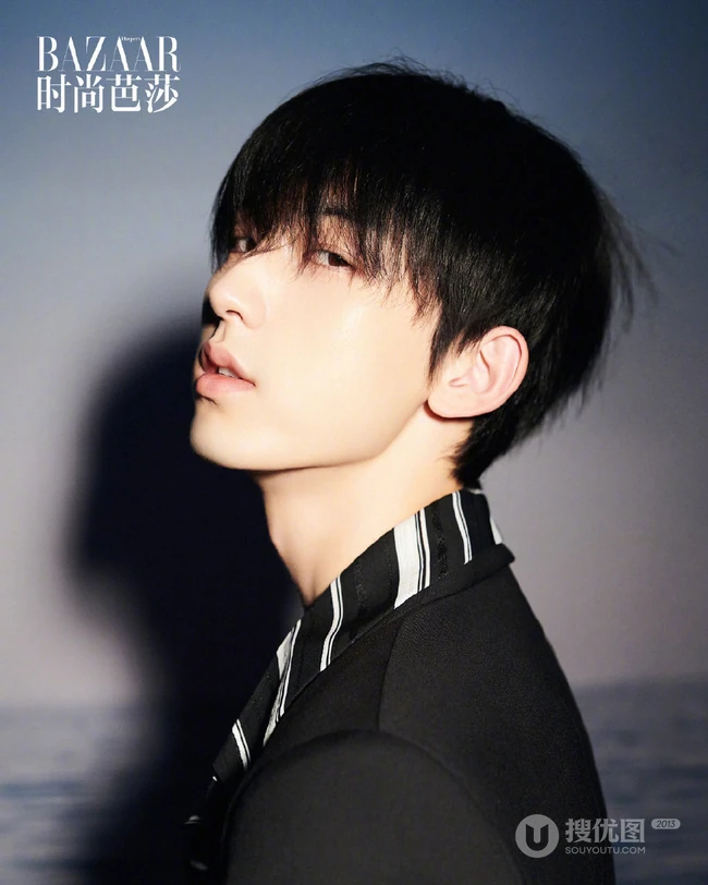 郭俊辰柔顺发型遮眼痞帅个性写真图片