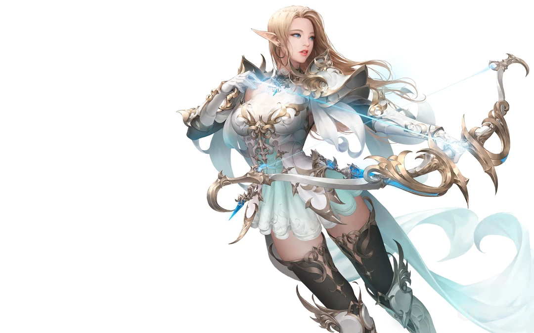 帅酷的日本女武士，美美的欧美精灵弓箭手动漫人物壁纸推荐