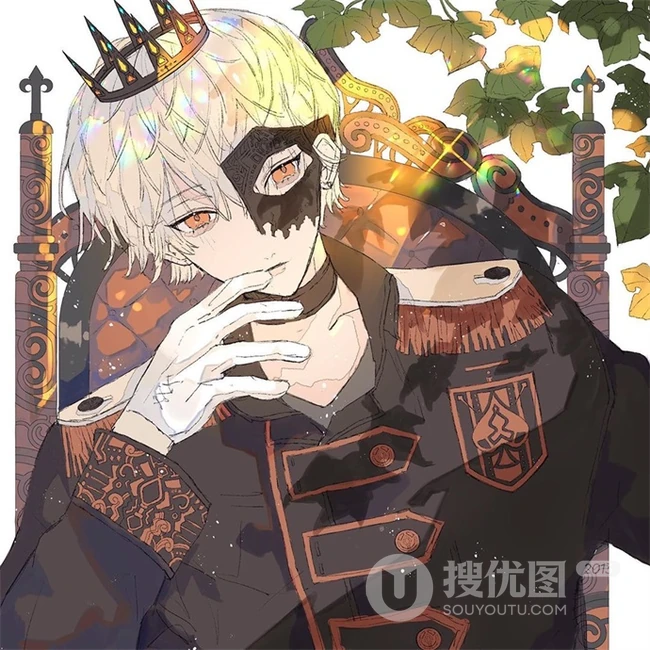 简单帅气温暖的二次元手绘盐系小哥哥插画美图