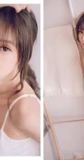 气质匀称微胖女生紧身肩带衣短裤一展完美上围，蛮腰，线条感高清写真集