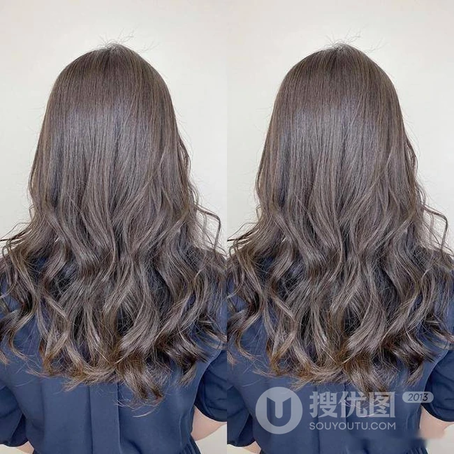 卷发烫一半，背面超好看的&ldquo;半头卷&rdquo;中长发女生卷发发型，发色参考图片 第2张