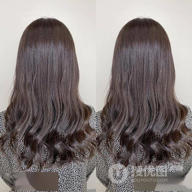 卷发烫一半，背面超好看的&ldquo;半头卷&rdquo;中长发女生卷发发型，发色参考图片 第12张