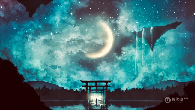 梦那么美，都不愿醒来，如梦般的唯美二次元动漫场景插画美图壁纸大图