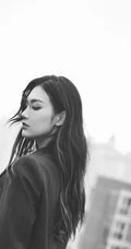 高挑身材女生轻熟曾可妮楼房天台高冷酷美写真照